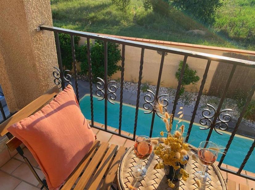 Le Petit Bali Spacieuse Villa Pour 8 Avec Piscine Saint-Cyprien  Luaran gambar
