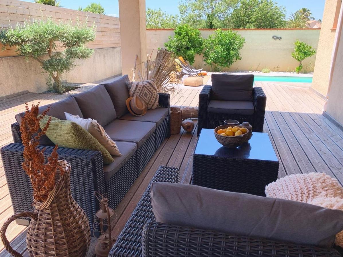 Le Petit Bali Spacieuse Villa Pour 8 Avec Piscine Saint-Cyprien  Luaran gambar