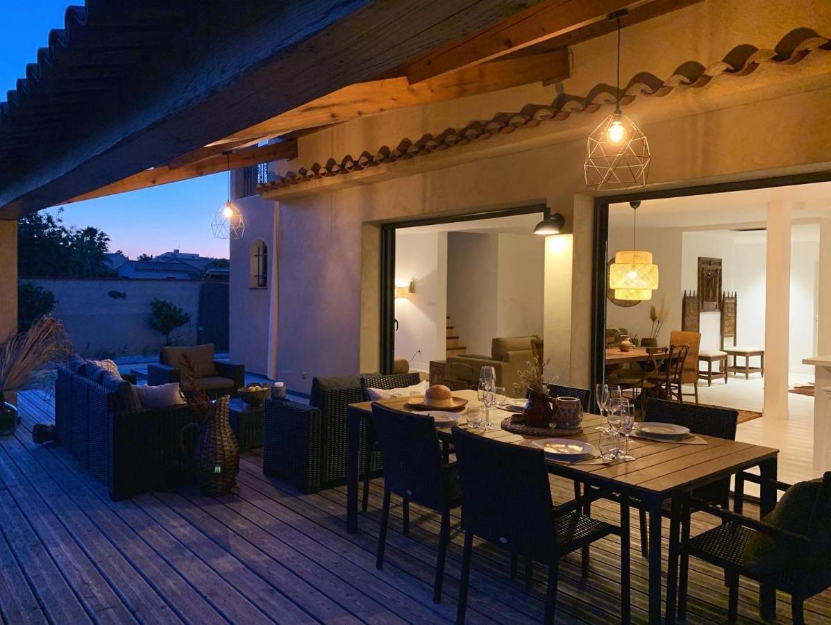 Le Petit Bali Spacieuse Villa Pour 8 Avec Piscine Saint-Cyprien  Luaran gambar