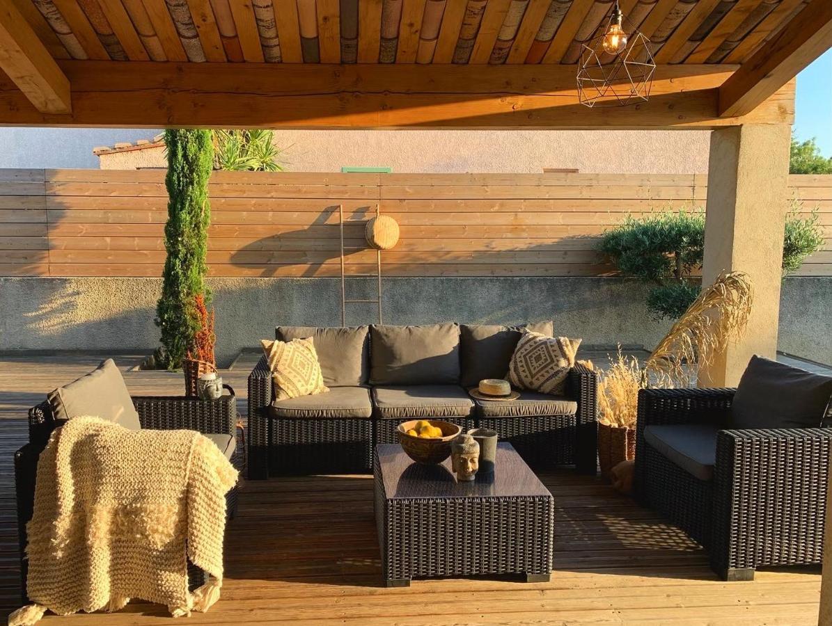 Le Petit Bali Spacieuse Villa Pour 8 Avec Piscine Saint-Cyprien  Luaran gambar